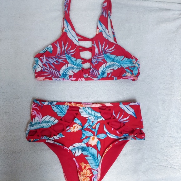 tinibikini swimwear high waisted